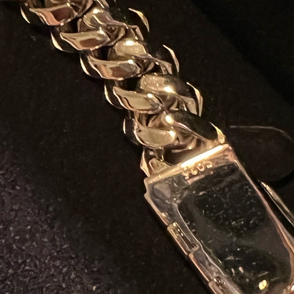 Iced out Miami Cuban link chain 15mm pass diamond tester flawless moissanite - Picture 3 of 3